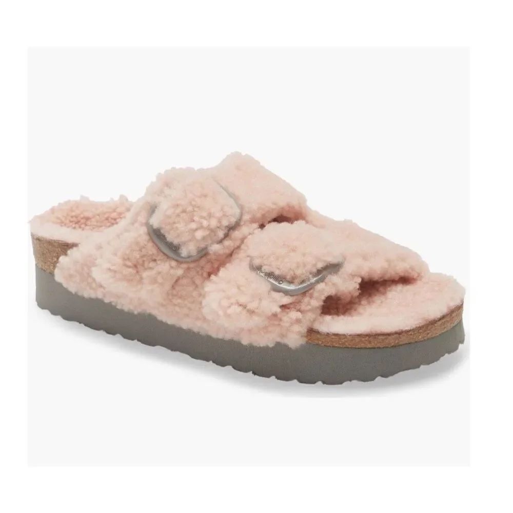 Birkenstock | Arizona Big Buckle Shearling Slide Sandals
